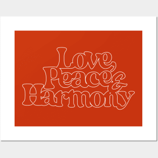 Love, Peace & Harmony (var2) Posters and Art